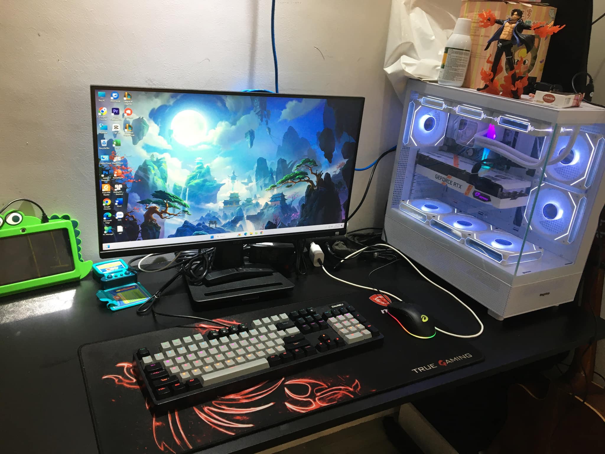 PC Gaming ATC 02 Trắng Chuyên Game + Đồ Hoạ ( I5 13400f / 32gb ram/ 3070 Ultra white/Full Led RGB..)